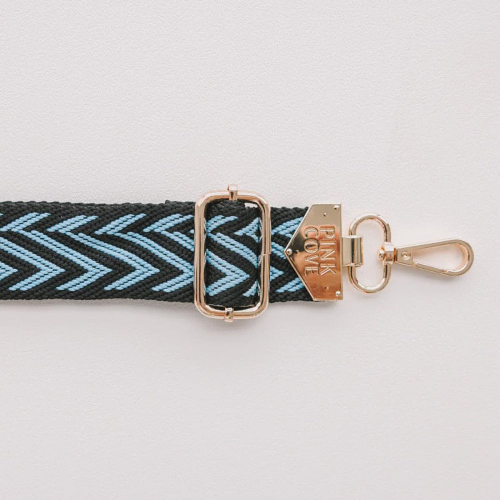 Chevron Jacquard Bag Strap: Wide Adjustable Crossbody Purse or Guitar Strap