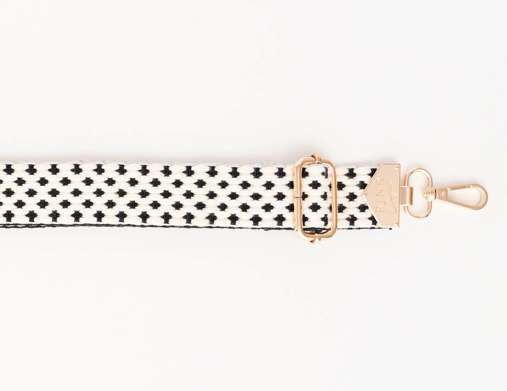 Geometric Pattern Crossbody Bag Strap: Adjustable Purse or Tote Replacement