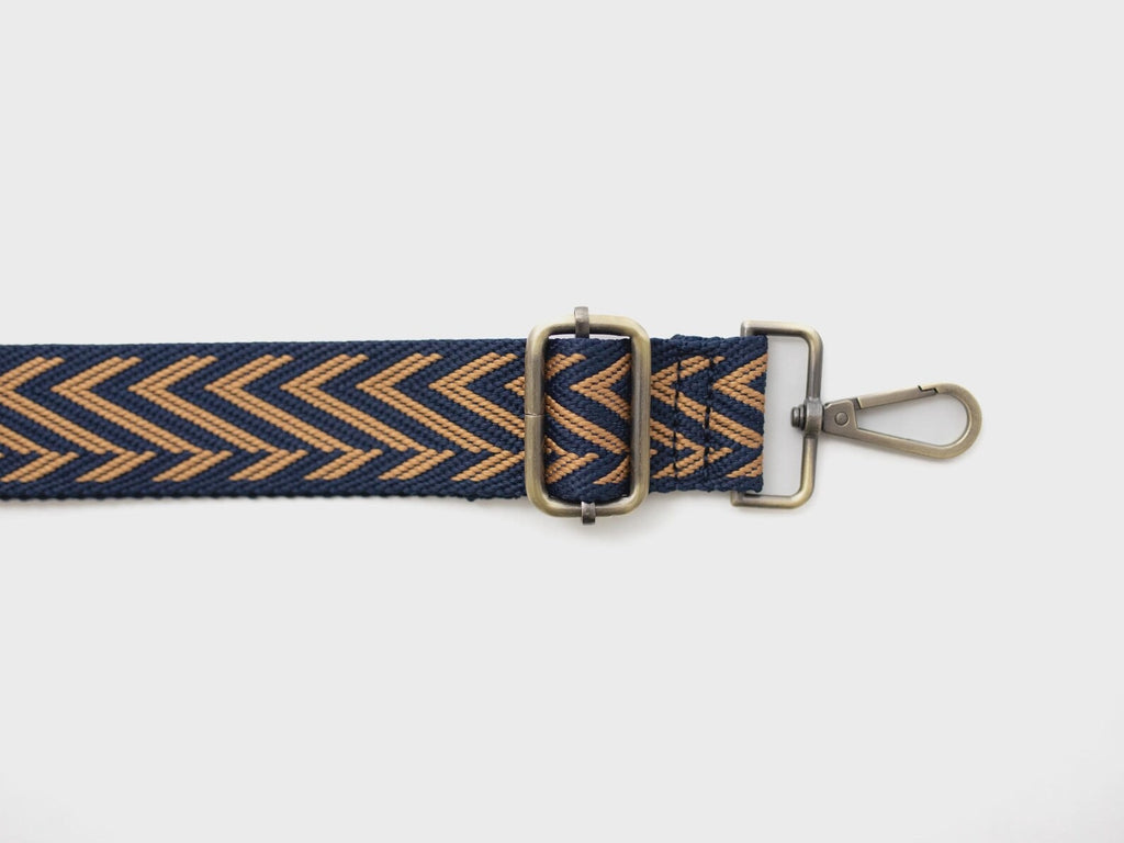 Chevron Jacquard Bag Strap: Wide Adjustable Crossbody Purse or Guitar Strap
