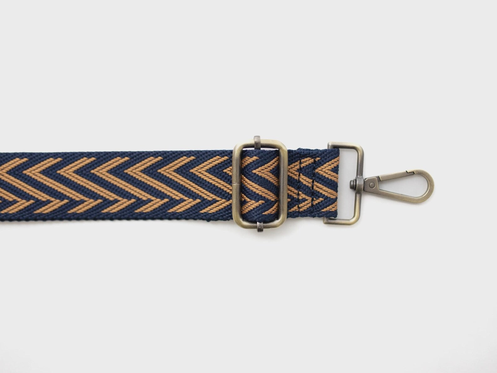 Chevron Jacquard Bag Strap: Wide Adjustable Crossbody Purse or Guitar Strap