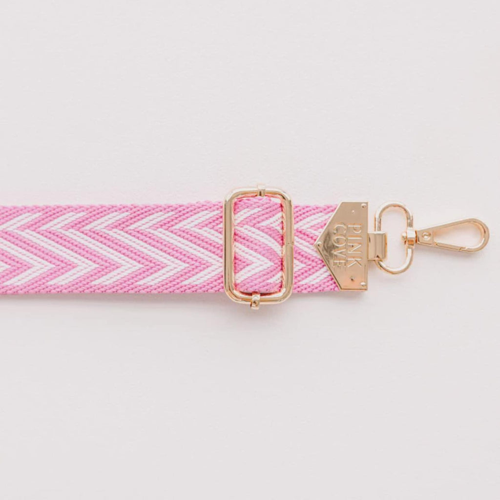 Chevron Jacquard Bag Strap: Wide Adjustable Crossbody Purse or Guitar Strap